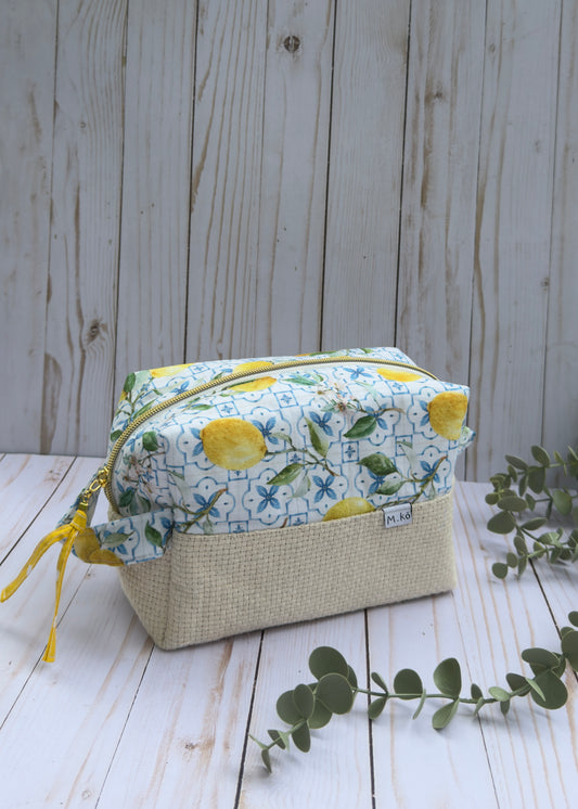 Cosmetic Pouch Bag - Lemon (L)