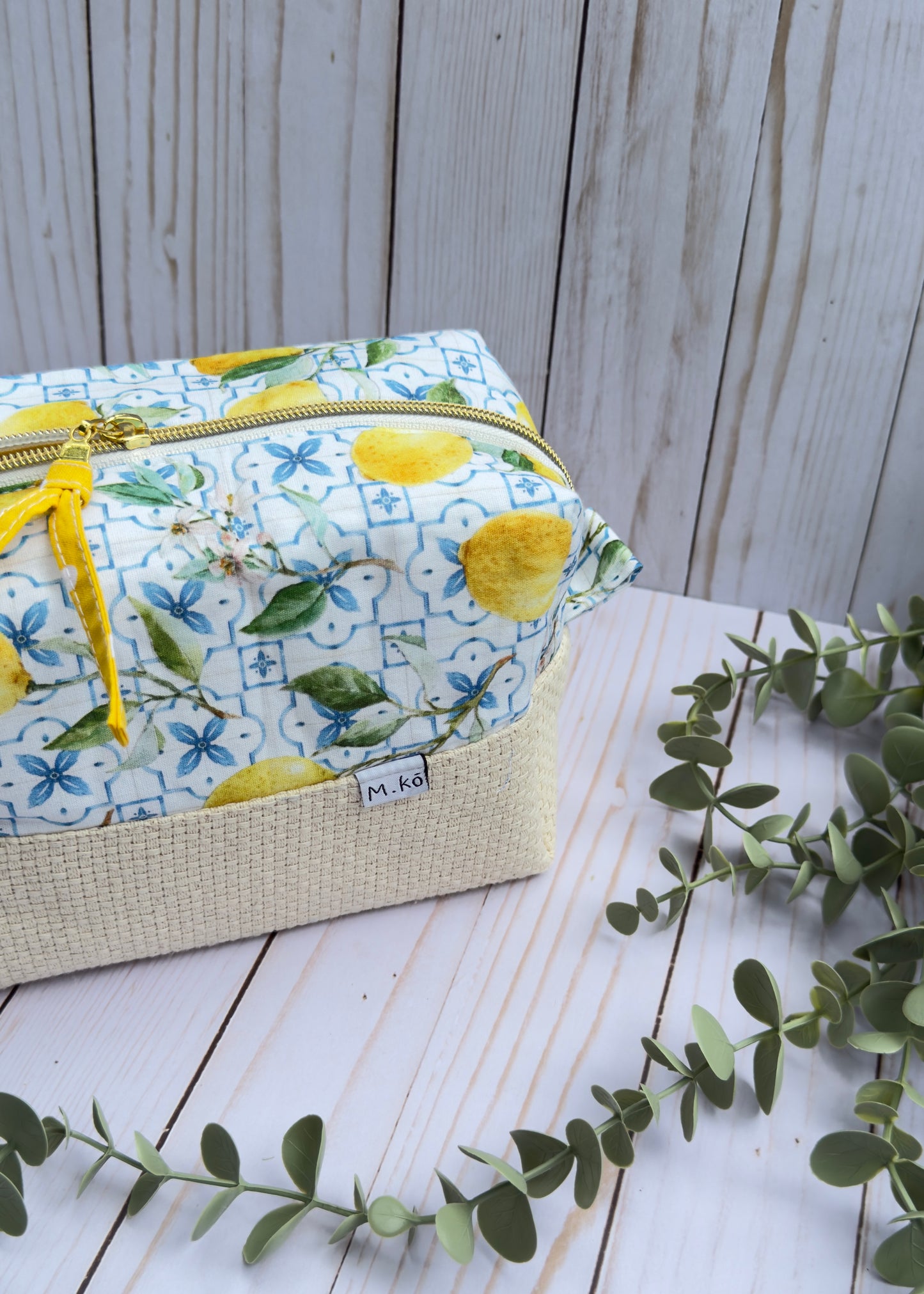 Cosmetic Pouch Bag - Lemon (L)