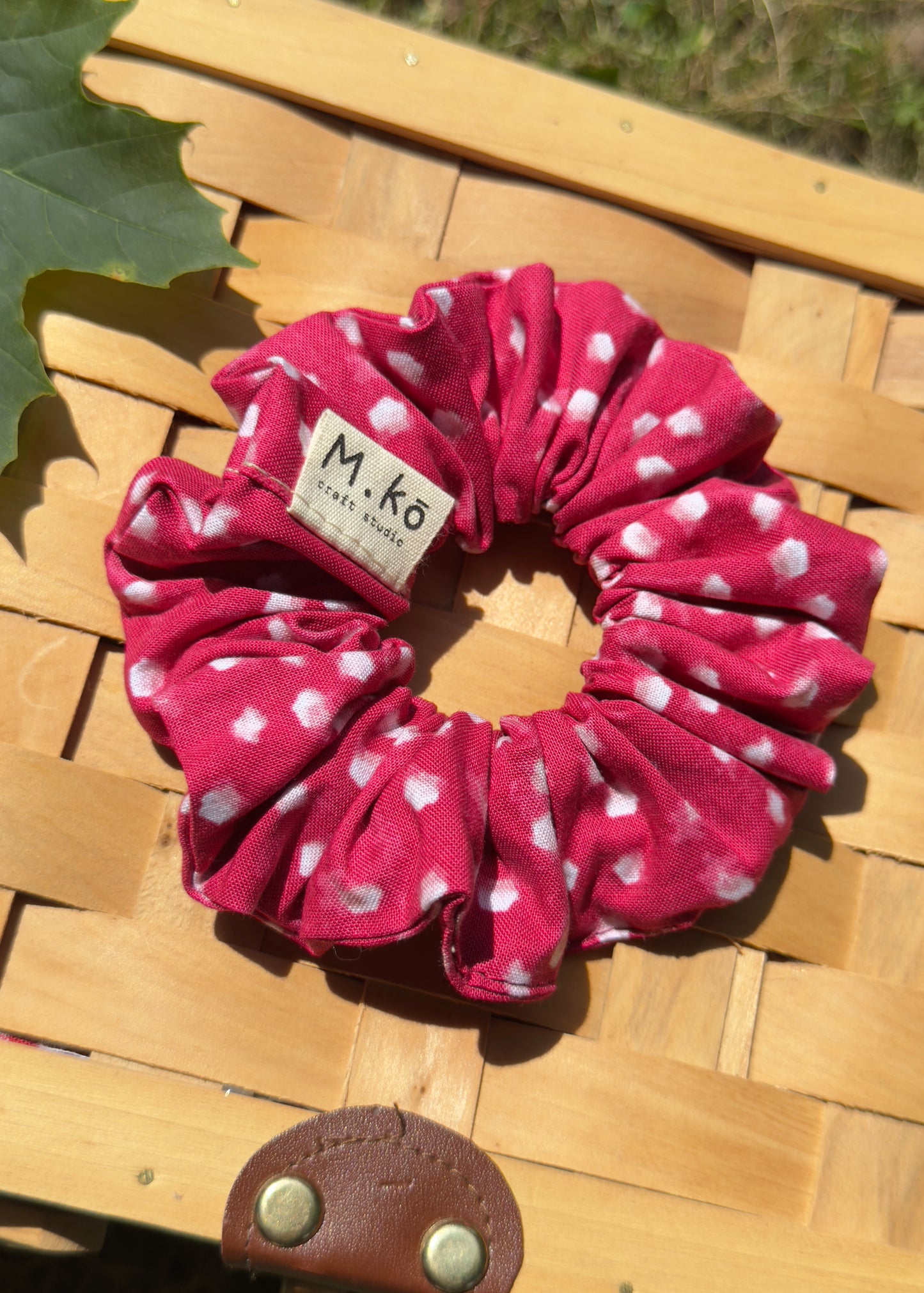 Pink Dots Scrunchie
