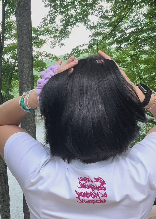 Light Purple Dots Scrunchies